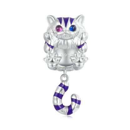 SCC2529 Sterling Silver S925 Fantasy Magic Cat Pendant Accessories DIY Bracelet Beads - Necklaces & Pendants by PMC Jewellery | Online Shopping South Africa | PMC Jewellery