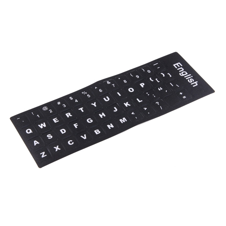 Keyboard Film Cover Independent Paste English Keyboard Stickers for Laptop Notebook Computer Keyboard(Black) - Silicone / Sticker by PMC Jewellery | Online Shopping South Africa | PMC Jewellery