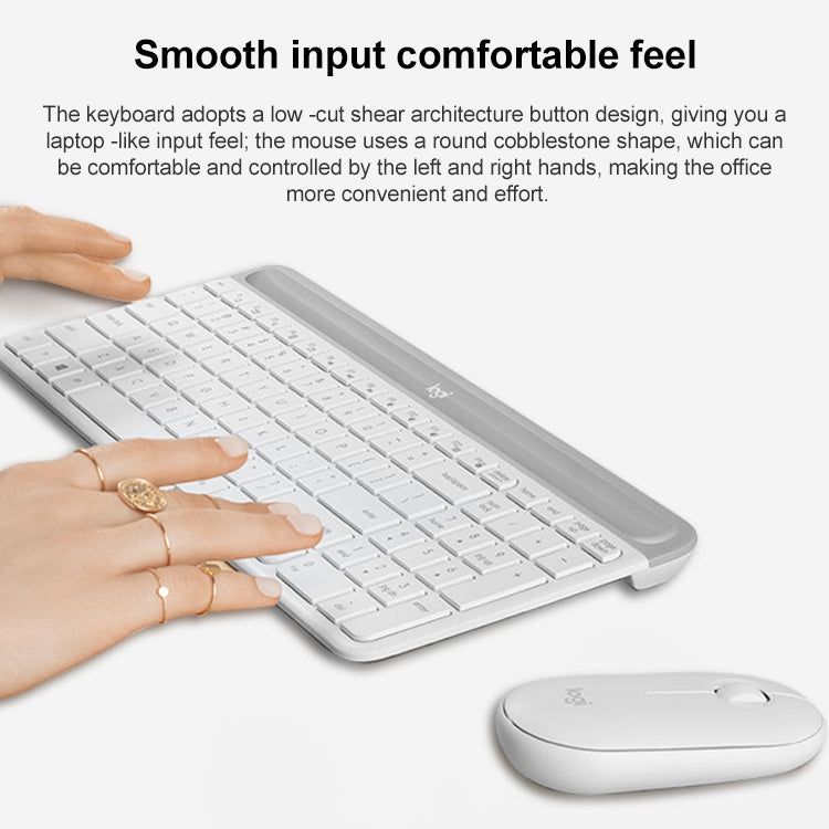 Logitech MK470 Wireless Silence Keyboard Mouse Set (White) - free shipping - PMC TechLife - Order now!
