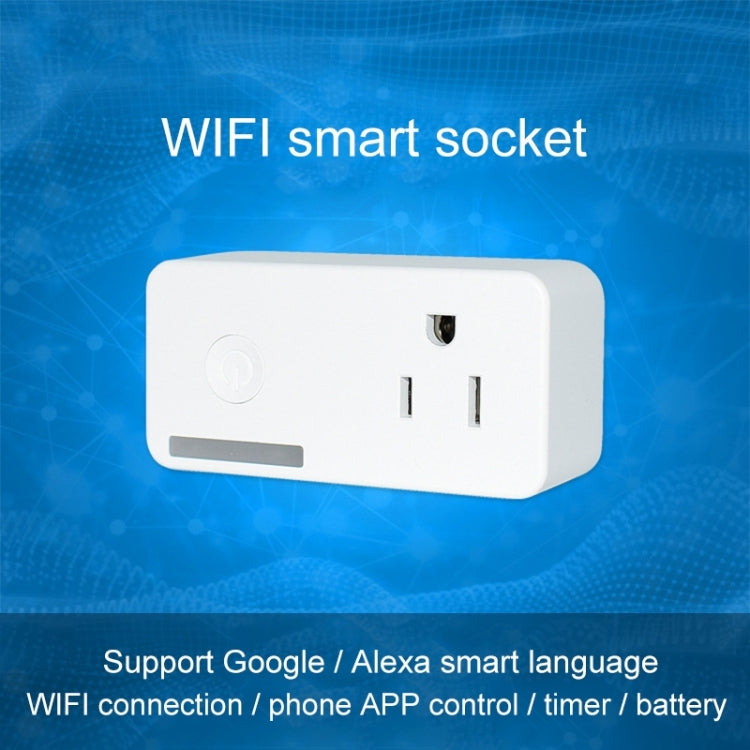 10A WiFi 2.4GHz APP Remote Control Timing Smart Socket Works with Alexa & Google Home, AC 110-250V, US Plug - Smart Socket by PMC TechLife | Online Shopping South Africa | PMC TechLife