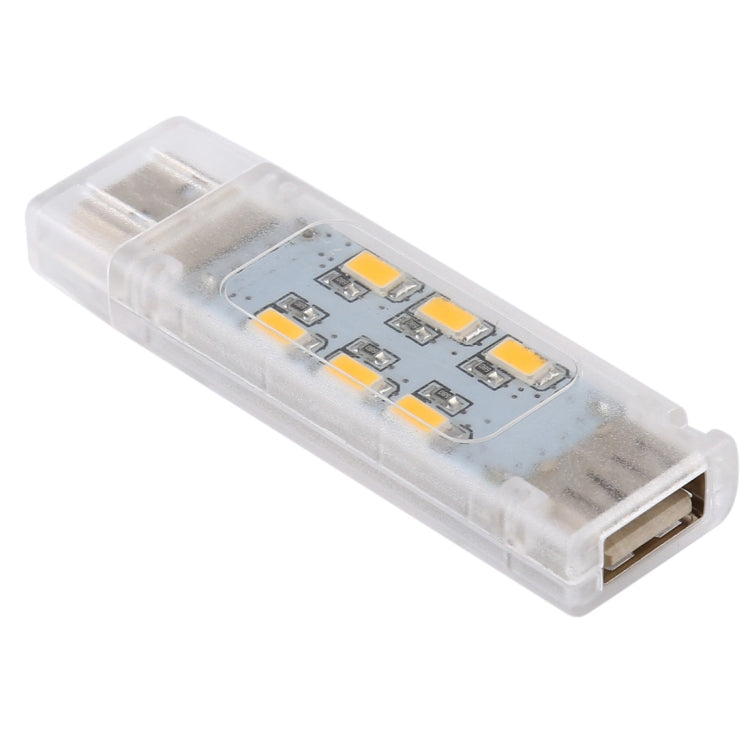12 LEDs Double Sided Stackable USB Light(Warm White) - free shipping - PMC TechLife - Order now!