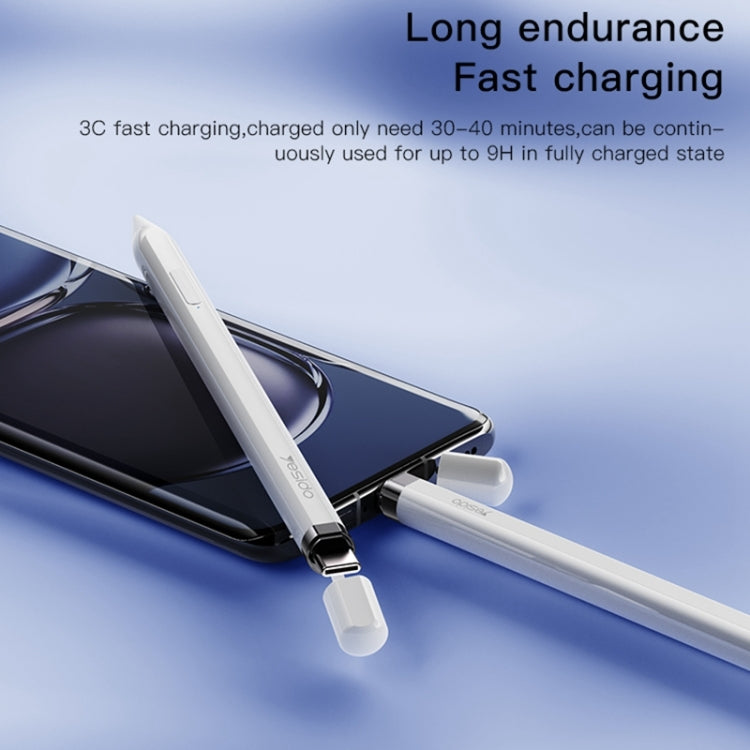 Yesido ST14 USB-C / Type-C Interface Multi-function Bluetooth Wireless Stylus Pen Capacitive Pencil for iPad (White) - free shipping - PMC TechLife - Order now!