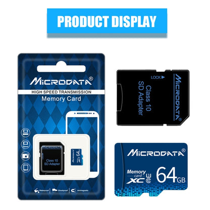 MICRODATA 64GB U3 Blue TF(Micro SD) Memory Card - Micro SD Card by MiCRODATA | Online Shopping South Africa | PMC Jewellery