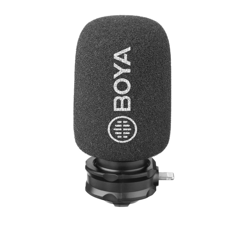 BOYA BY-DM200 8 Pin Interface Plug Condenser Live Show Video Vlogging Recording Microphone for iPhone (Black) - Camera Microphone by BOYA | Online Shopping South Africa | PMC Jewellery