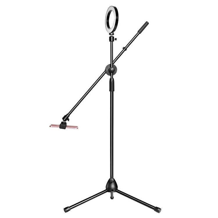 Desktop Mobile Phone Overhead Bracket Photography Micro-Course Video Recording Live Broadcasting Tripod,Single-camera Setup + Light Supplementary Lamp - Stand by PMC Jewellery | Online Shopping South Africa | PMC Jewellery