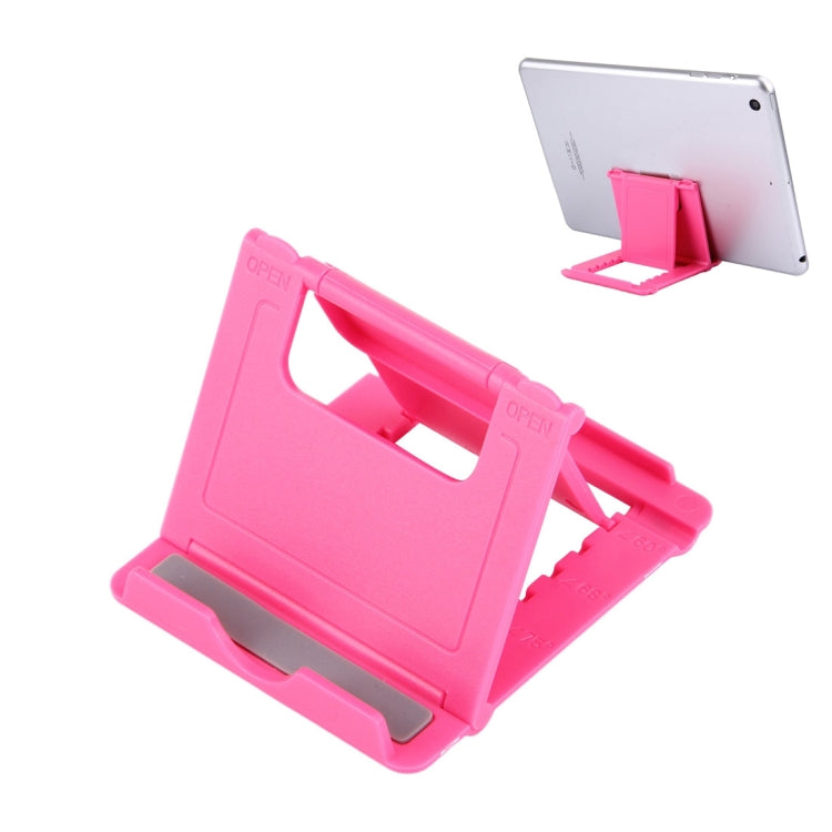 Universal Foldable Mini Phone Holder Stand, Size: 8.3 x 7.1 x 0.7 cm, For iPhone, Samsung, Huawei, Xiaomi, HTC and Other Smartphone, Tablets(Pink) - Desktop Holder by PMC Jewellery | Online Shopping South Africa | PMC Jewellery