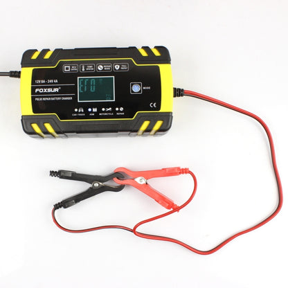 FOXSUR 12V-24V Car Motorcycle Truck Repair Battery Charger AGM Charger, EU Plug - Battery Charger by FOXSUR | Online Shopping South Africa | PMC Jewellery | Buy Now Pay Later Mobicred