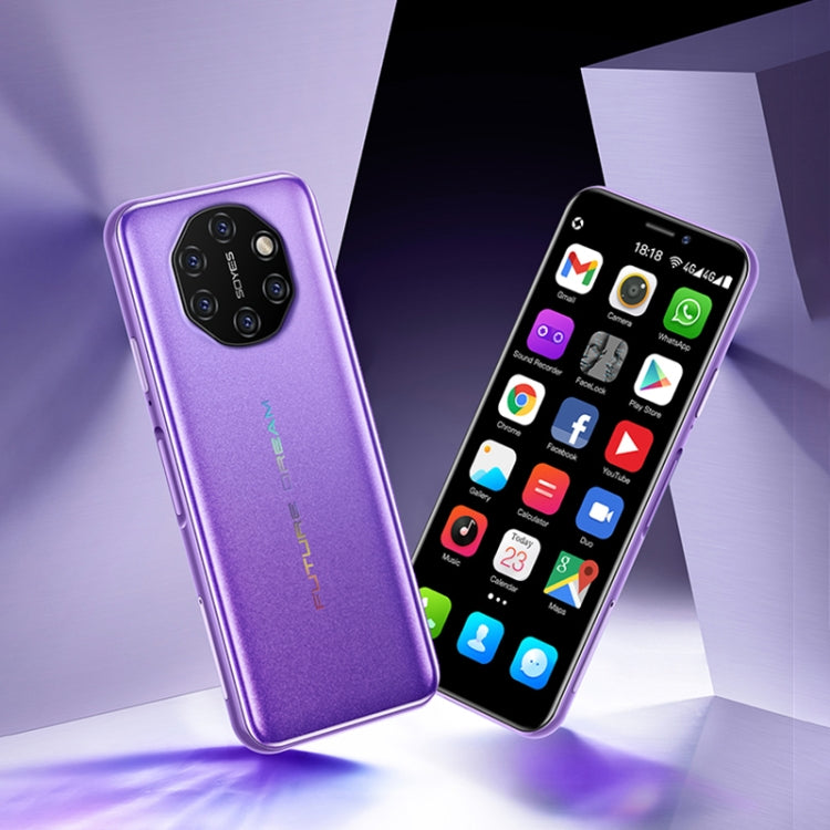 SOYES S10i, 3GB+32GB, Fingerprint Identification, 3.46 inch Android 6.0 MTK6737V/WA Quad Core up to 1.1GHz, Dual SIM, Bluetooth, WiFi, GPS, Network: 4G(Purple) - SOYES by SOYES | Online Shopping South Africa | PMC Jewellery