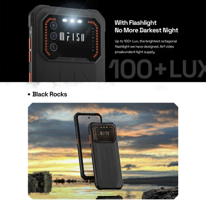 [HK Warehouse] IIIF150 Air 1 Rugged Phone, 6GB+64GB, IP68/IP69K Waterproof Dustproof Shockproof, Dual Back Cameras, Fingerprint Identification, 6.5 inch Android 12 MediaTek Helio G37 MTK6765 Octa Core up to 2.3GHz, Network: 4G, NFC, OTG(Black) - Other by IIIF150 | Online Shopping South Africa | PMC Jewellery