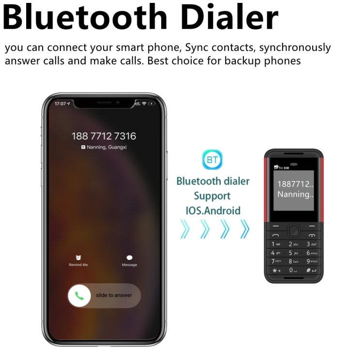 SERVO BM5310 Mini Mobile Phone, Russian Key, 1.33 inch, MTK6261D, 21 Keys, Support Bluetooth, FM, Magic Sound, Auto Call Record, GSM, Triple SIM (White) - free shipping - PMC TechLife - Order now!