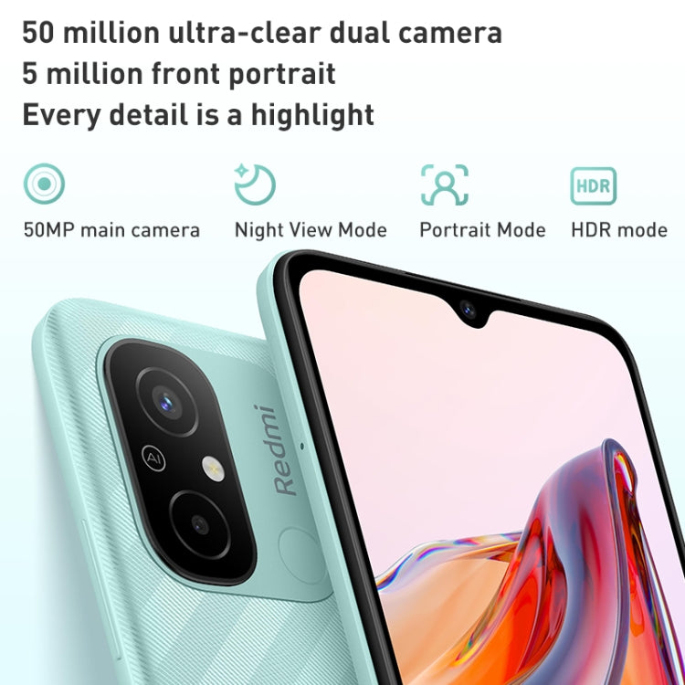 Xiaomi Redmi 12C, 50MP Camera, 4GB+64GB, 5000mAh Battery, Face Identification, 6.71 inch MIUI 13 MediaTek Helio G85 Octa Core up to 2.0GHz, Network: 4G, Dual SIM, Not Support Google Play(Violet) - Xiaomi Redmi by Xiaomi | Online Shopping South Africa | PMC Jewellery