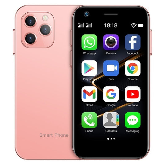 SOYES XS12 Pro, 4GB+64GB, Face Recognition, 3.0 inch Android 10.0 MTK6750 Octa Core, Bluetooth, WiFi, FM, OTG, Network: 4G, Dual SIM, Support Google Play (Pink) - SOYES by SOYES | Online Shopping South Africa | PMC Jewellery