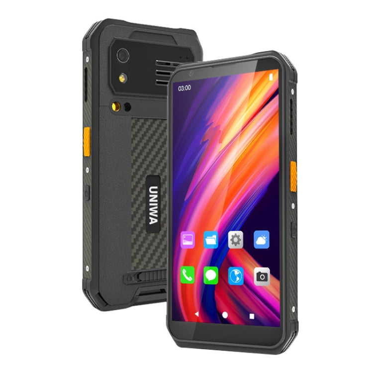 UNIWA M512 2D Scan Version Rugged Phone, 4GB+64GB, IP65 Waterproof Dustproof Shockproof, 4100mAh Battery, 5.7 inch Android 12 MTK6762 Octa Core up to 2.0GHz, Network: 4G, NFC (Black) - UNIWA by UNIWA | Online Shopping South Africa | PMC Jewellery