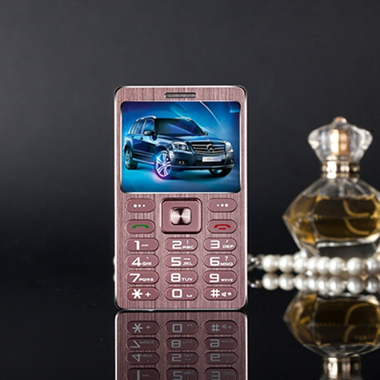 SATREND A10 Card Mobile Phone, 1.77 inch, MTK6261D, 21 Keys, Support Bluetooth, MP3, Anti-lost, Remote Capture, FM, GSM, Dual SIM(Rose Gold) - SATREND by SATREND | Online Shopping South Africa | PMC Jewellery