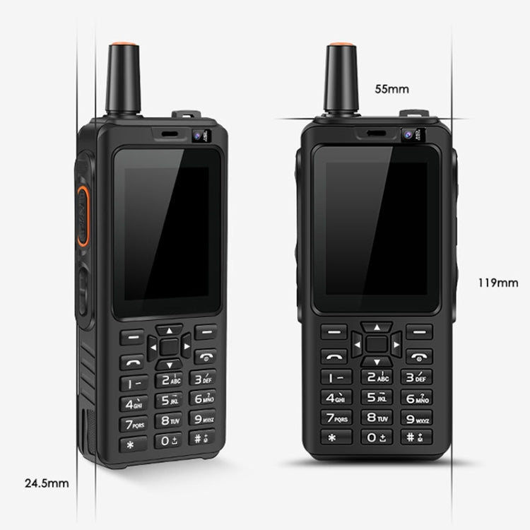 UNIWA F40 POC Walkie Talkie Rugged Phone, 1GB+8GB, IP65 Waterproof Dustproof Shockproof, 4000mAh Battery, 2.4 inch Android 6.0 MTK6737 Quad Core, Network: 4G, PTT(Black) - UNIWA by UNIWA | Online Shopping South Africa | PMC Jewellery