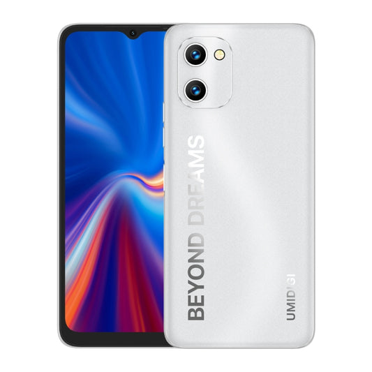 [HK Warehouse] UMIDIGI C1,3GB+32GB, Dual Back Cameras, 5150mAh Battery, Face Identification, 6.52 inch Android 12 Go MTK6739 Quad Core up to 1.5GHz, Network: 4G, OTG, Dual SIM(Matte Silver) - UMIDIGI by UMIDIGI | Online Shopping South Africa | PMC Jewellery