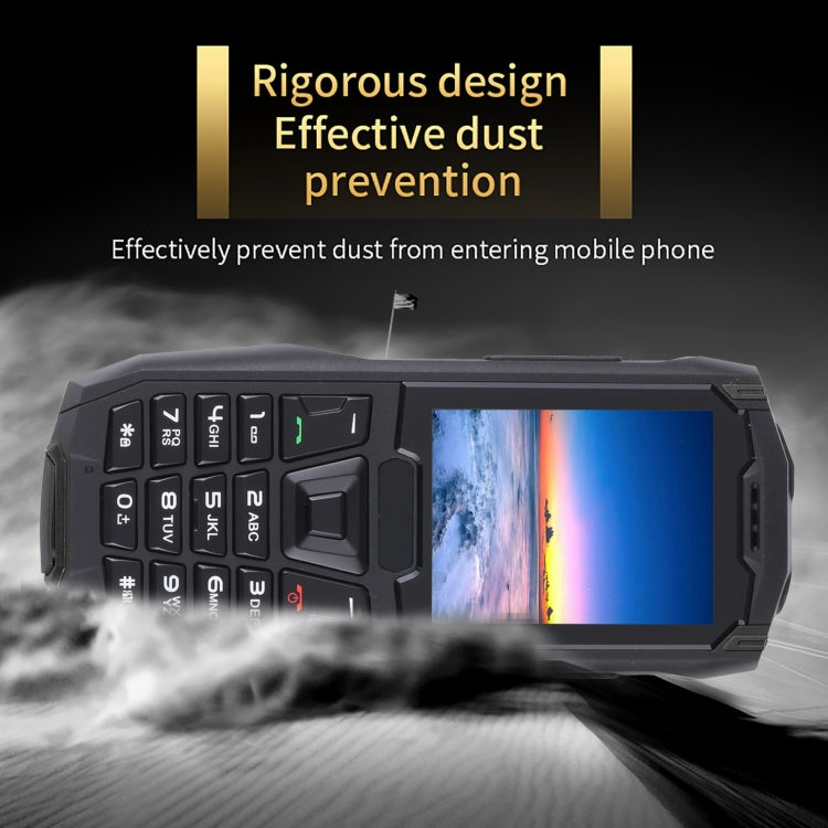 Rugtel R2C Rugged Phone, IP68 Waterproof Dustproof Shockproof, 2.4 inch, MTK6261D, 2500mAh Battery, SOS, FM, Dual SIM(Black) - Others by Rugtel | Online Shopping South Africa | PMC Jewellery