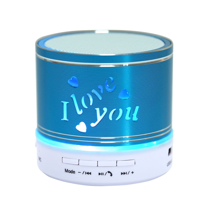 A9L Mini Portable Bluetooth Stereo Speaker with RGB LED Light, Built-in MIC, Support Hands-free Calls & TF Card & AUX(Blue) - Mini Speaker by PMC Jewellery | Online Shopping South Africa | PMC Jewellery