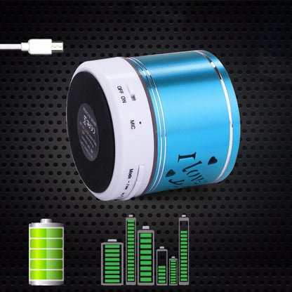 A9L Mini Portable Bluetooth Stereo Speaker with RGB LED Light, Built-in MIC, Support Hands-free Calls & TF Card & AUX(Blue) - Mini Speaker by PMC Jewellery | Online Shopping South Africa | PMC Jewellery