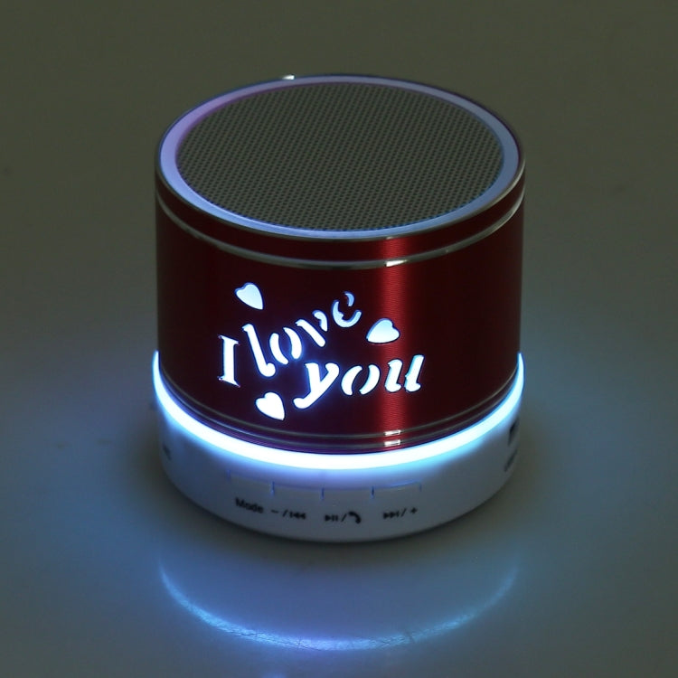 A9L Mini Portable Bluetooth Stereo Speaker with RGB LED Light, Built-in MIC, Support Hands-free Calls & TF Card & AUX(Red) - Mini Speaker by PMC Jewellery | Online Shopping South Africa | PMC Jewellery