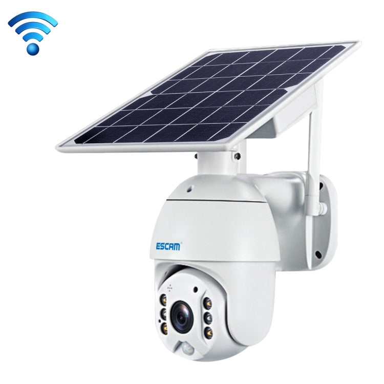 ESCAM QF280 HD 1080P IP66 Waterproof WiFi Solar Panel PT IP Camera without Battery, Support Night Vision / Motion Detection / TF Card / Two Way Audio (White) - Dome Camera by ESCAM | Online Shopping South Africa | PMC Jewellery | Buy Now Pay Later Mobicred