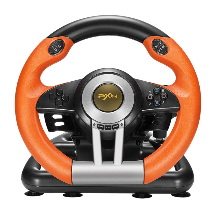 PXN-V3 Racing Game Steering Wheel for PC / PS3 / 4 / xbox one / switch(Orange) - Gamepads by PMC Jewellery | Online Shopping South Africa | PMC Jewellery