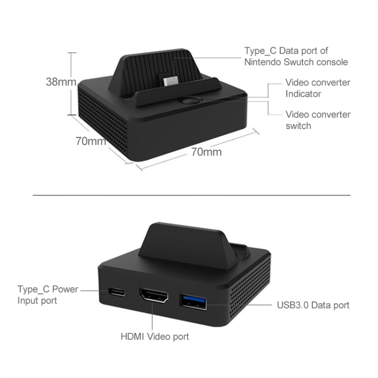 Multi-function Video Base Converter Station with Holder for Switch - Charger & Power by PMC Jewellery | Online Shopping South Africa | PMC Jewellery