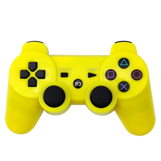 Snowflake Button Wireless Bluetooth Gamepad Game Controller for PS3(Yellow) - Gamepads by PMC Jewellery | Online Shopping South Africa | PMC Jewellery