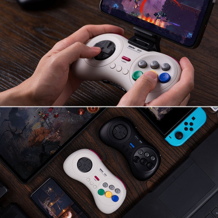 8BitDo M30 Bluetooth Gamepad for Nintendo Switch, Mac OS, Android, Steam, Windows (White) - free shipping - PMC TechLife - Order now!