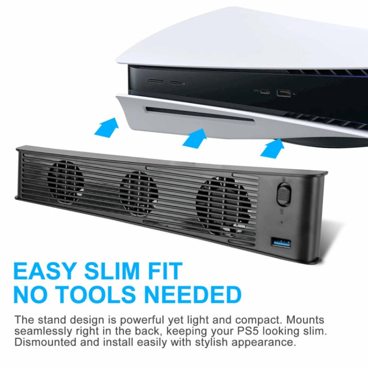 KJH P5-009 Console Cooling Fan For PS5(White) - Others by PMC TechLife | Online Shopping South Africa | PMC TechLife | Buy Now Pay Later Mobicred