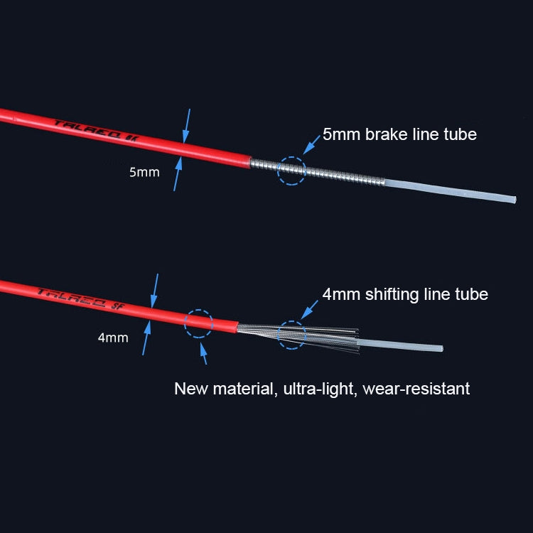 7 in 1 Universal PVC Bicycle Variable Speed Cable Tube Set(Blue) - Bicycle Brake Parts by PMC TechLife | Online Shopping South Africa | PMC TechLife | Buy Now Pay Later Mobicred