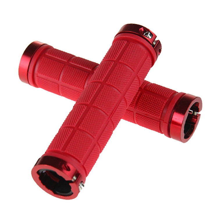 BaseCamp BC-607 1 Pair Bicycle MTB Bike Lock-on Rubber Handlebar Grips (Red) - free shipping - PMC TechLife - Order now!