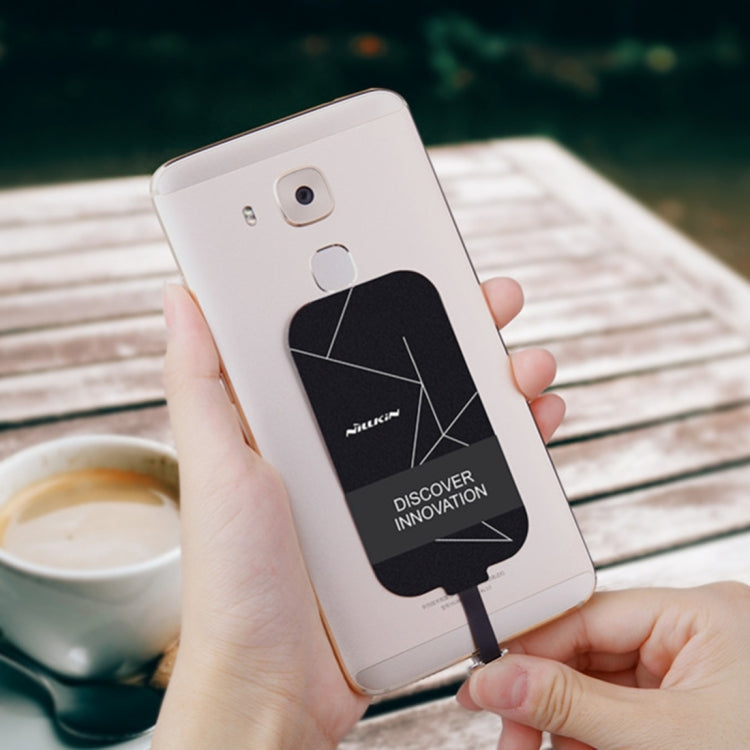 NILLKIN Magic Tag QI Standard Wireless Charging Receiver with USB-C / Type-C Port(Black) - Wireless Charger Receiver by NILLKIN | Online Shopping South Africa | PMC Jewellery
