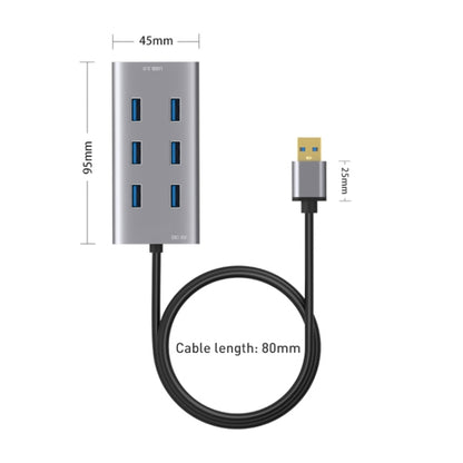 8108 7 Ports USB 3.0 to USB 3.0 HUB, Cable Length: 80cm - USB 3.0 HUB by PMC Jewellery | Online Shopping South Africa | PMC Jewellery