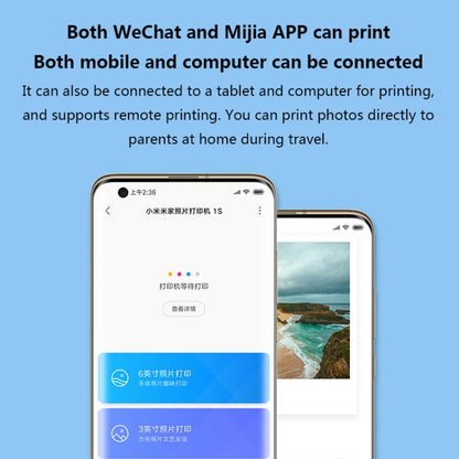 Original Xiaomi Mijia 1S Mini Automatic Pocket Photo Printer, US Plug(White) - Printer by Xiaomi | Online Shopping South Africa | PMC Jewellery