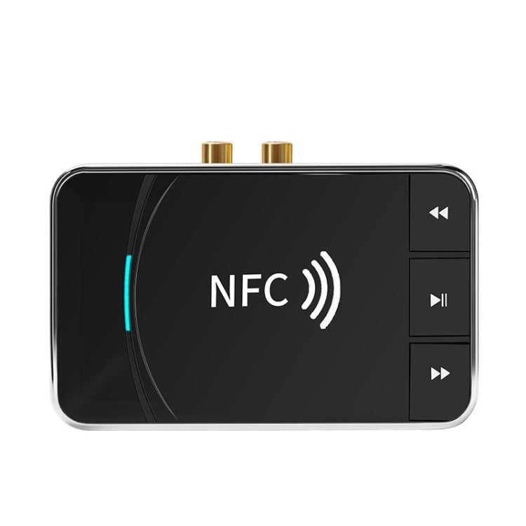 N100 NFC Desktop Bluetooth 5.0  Receiver & Transmitter Car Bluetooth Speaker Audio Adapter(Black) - Audio Receiver Transmitter by PMC Jewellery | Online Shopping South Africa | PMC Jewellery