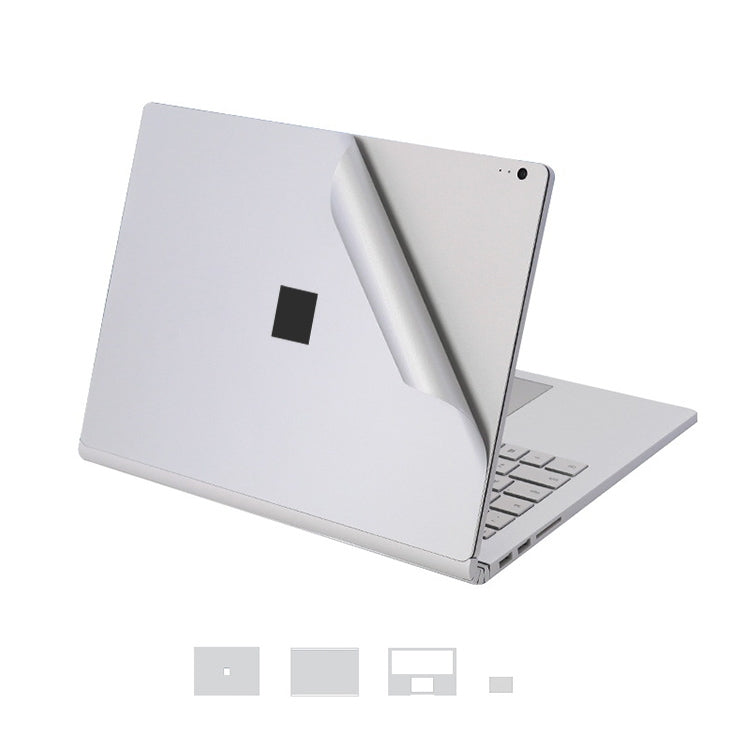 4 in 1 Notebook Shell Protective Film Sticker Set for Microsoft Surface Book 13.5 inch(Silver) - Screen & Keyboard Cover by PMC TechLife | Online Shopping South Africa | PMC TechLife