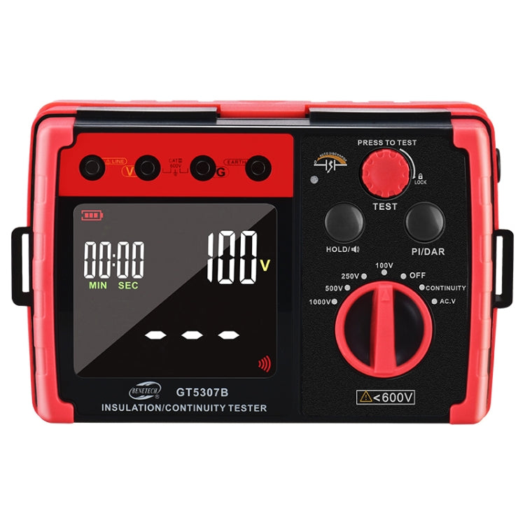 BENETECH GT5307B Professional LCD Digital Insulation Resistance Tester - Battery & Resistance Tester by BENETECH | Online Shopping South Africa | PMC Jewellery | Buy Now Pay Later Mobicred