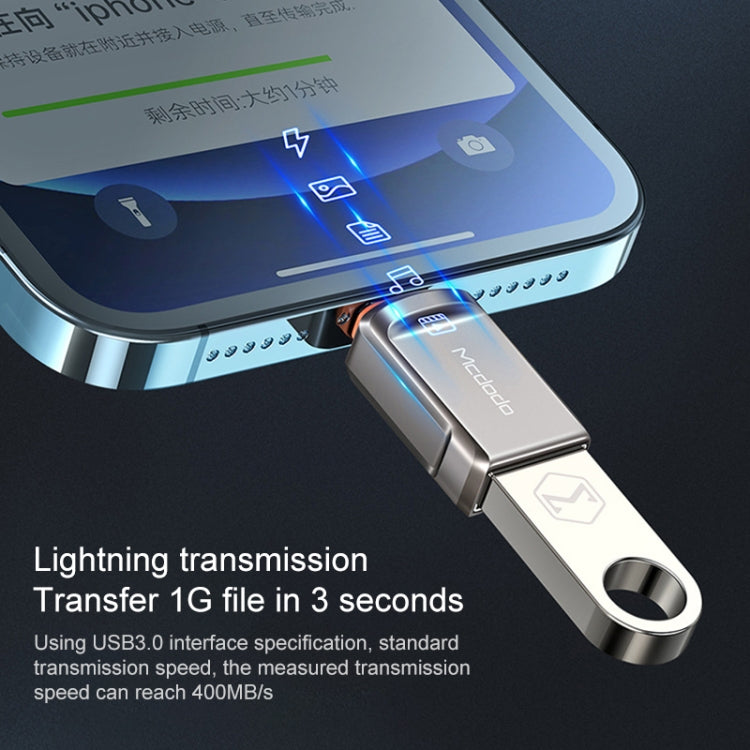 MCDODO USB 3.0 Female to 8 Pin Male OTG Converter USB Flash Disk - U Disk & Card Reader by Mcdodo | Online Shopping South Africa | PMC TechLife | Buy Now Pay Later Mobicred