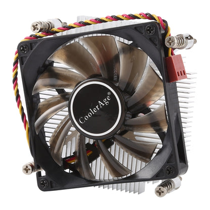 CoolerAge 1155-1U DC 12V 2000PRM 30.5cfm Copper Core Heatsink Hydraulic Bearing Cooling Fan CPU Cooling Fan for Intel 1150 1156 1151 - Fan Cooling by PMC Jewellery | Online Shopping South Africa | PMC Jewellery