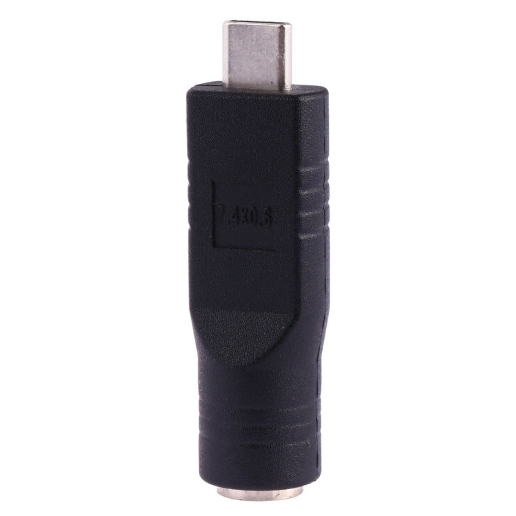 7.4 x 0.6mm Female to USB-C / Type-C Male Plug Adapter Connector - Universal Power Adapter by PMC TechLife | Online Shopping South Africa | PMC TechLife
