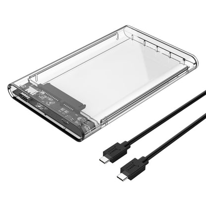 ORICO 2139C3-G2 SATA 2.5 inch USB3.1 Gen2 USB-C / Type-C Interface Transparent Hard Drive Enclosure, Support Storage Capacity: 4TB - HDD Enclosure by ORICO | Online Shopping South Africa | PMC Jewellery