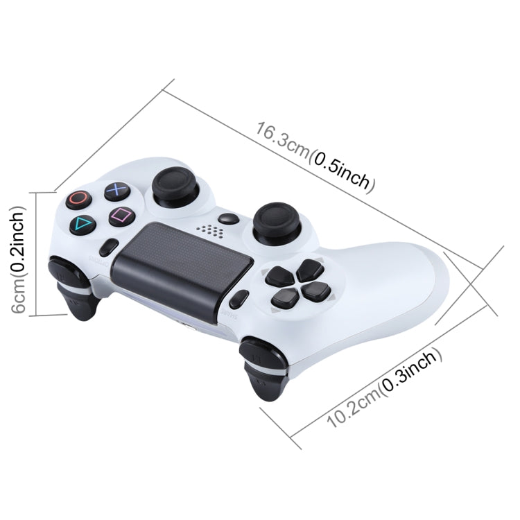 Doubleshock Wireless Game Controller for Sony PS4(White) - Gamepads by PMC Jewellery | Online Shopping South Africa | PMC Jewellery