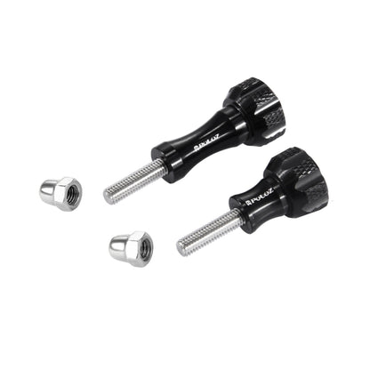 PULUZ CNC Aluminum Thumb Knob Stainless Bolt Nut Screw Set for GoPro Hero11 Black / HERO10 Black / HERO9 Black / HERO8 Black /7 /6 /5 /5 Session /4 Session /4 /3+ /3 /2 /1, DJI Osmo Action, Xiaoyi and Other Action Cameras(Black) - Screws by PULUZ | Online Shopping South Africa | PMC Jewellery