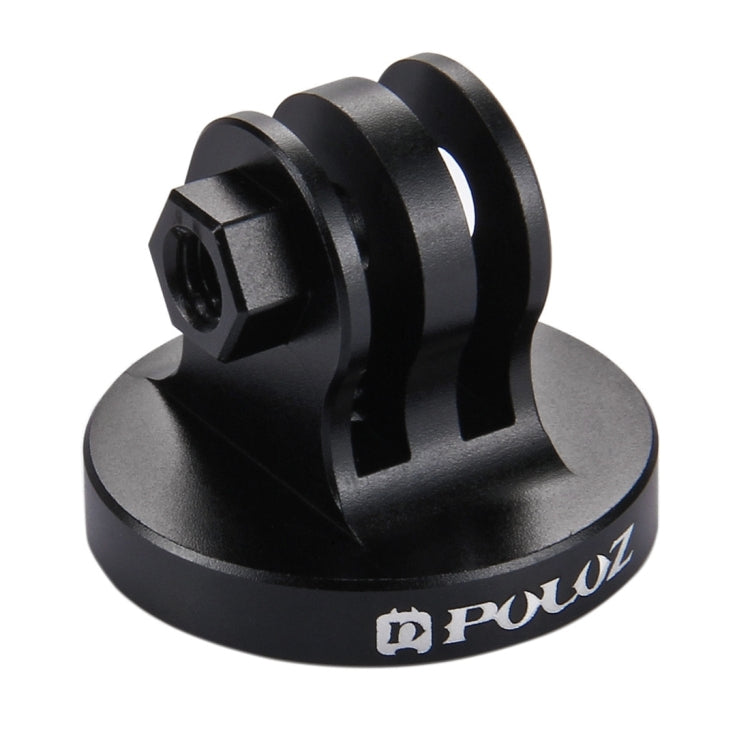 PULUZ 1/4 inch Screw Hole Tripod Mount CNC Adapter for GoPro Hero11 Black / HERO10 Black /9 Black /8 Black /7 /6 /5 /5 Session /4 Session /4 /3+ /3 /2 /1, DJI Osmo Action and Other Action Cameras(Black) - Connection Mount by PULUZ | Online Shopping South Africa | PMC Jewellery