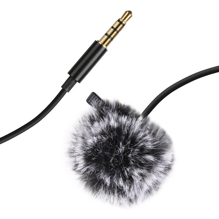 PULUZ 1.5m 3.5mm Jack Lavalier Wired Condenser Recording Microphone - Microphone by PULUZ | Online Shopping South Africa | PMC TechLife