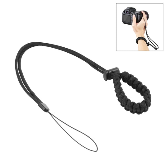 PULUZ Braided Sport Anti-lost Camera Adjustable Wrist Strap (Black) - Floating Grip & Ball by PULUZ | Online Shopping South Africa | PMC Jewellery