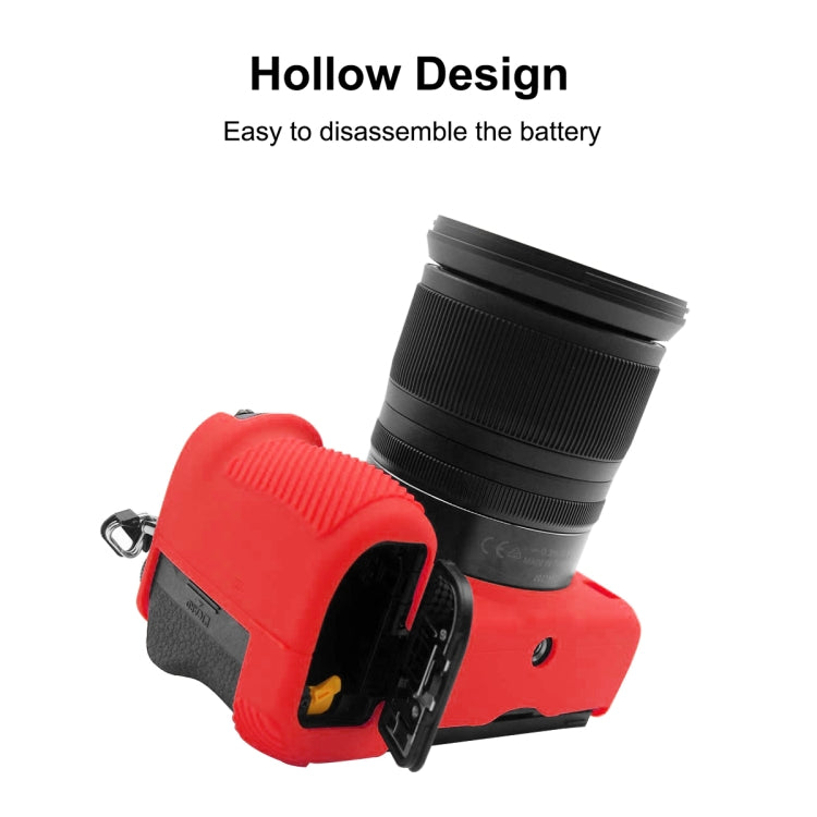 PULUZ Soft Silicone Protective Case for Nikon Z6 II(Red) - Protective Case by PULUZ | Online Shopping South Africa | PMC TechLife | Buy Now Pay Later Mobicred