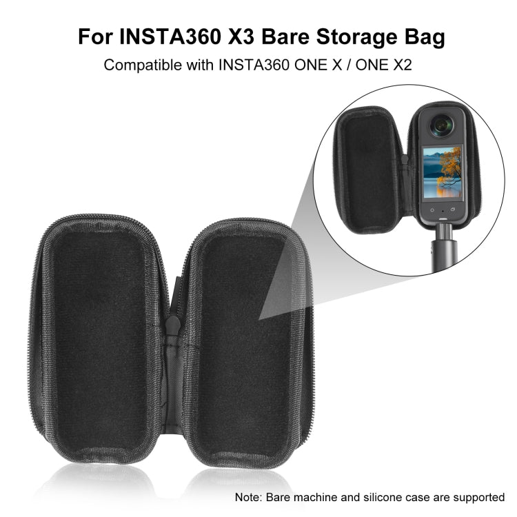 For Insta360 X3 / ONE X2 PULUZ Camera Portable Case Box Storage Bag(Black) - free shipping - PMC TechLife - Order now!