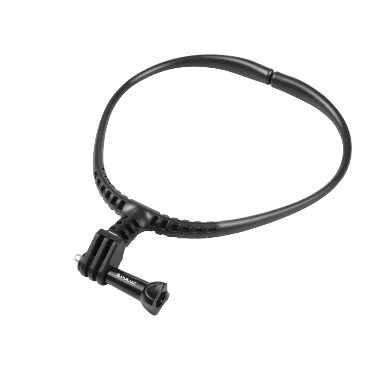 PULUZ Lazy Adjustable Neck Bracket for GoPro Action Cameras (Black) - Holder by PULUZ | Online Shopping South Africa | PMC Jewellery | Buy Now Pay Later Mobicred